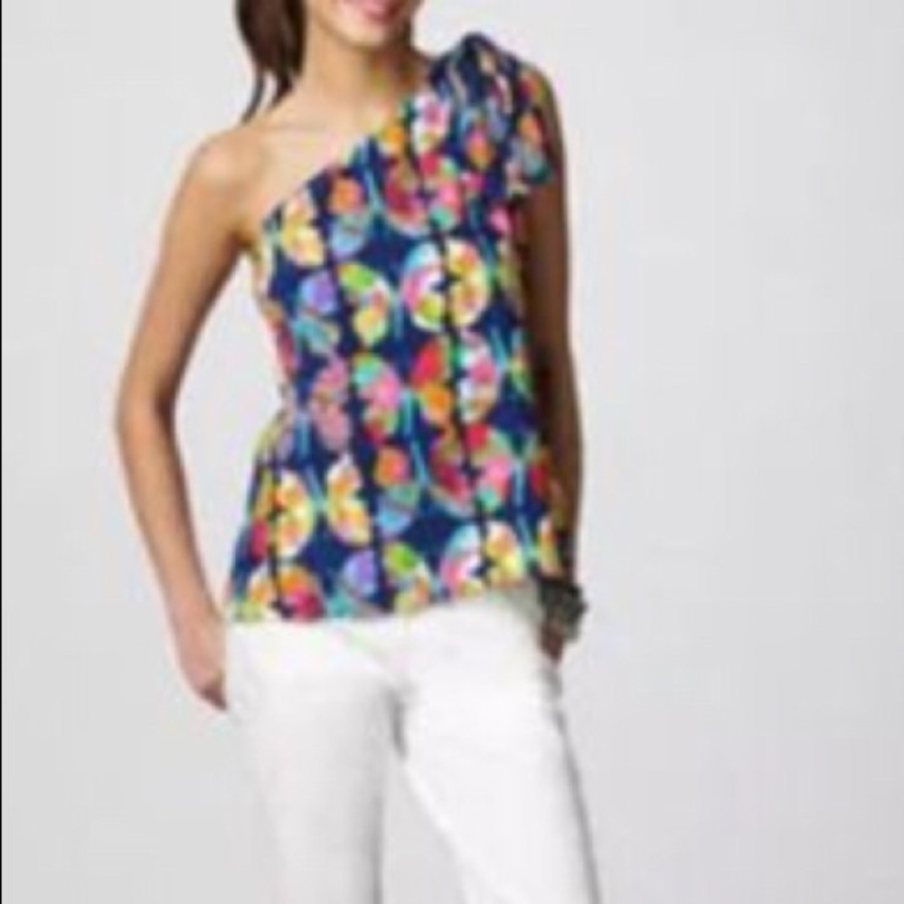 Lilly Silk One Shoulder top